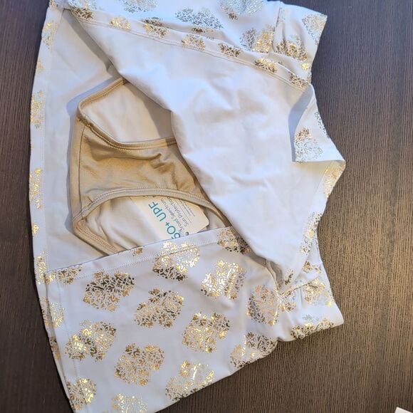 Full coverage swim built in bikini skirt skirt size S 50+upf sun - Picture 3 of 7